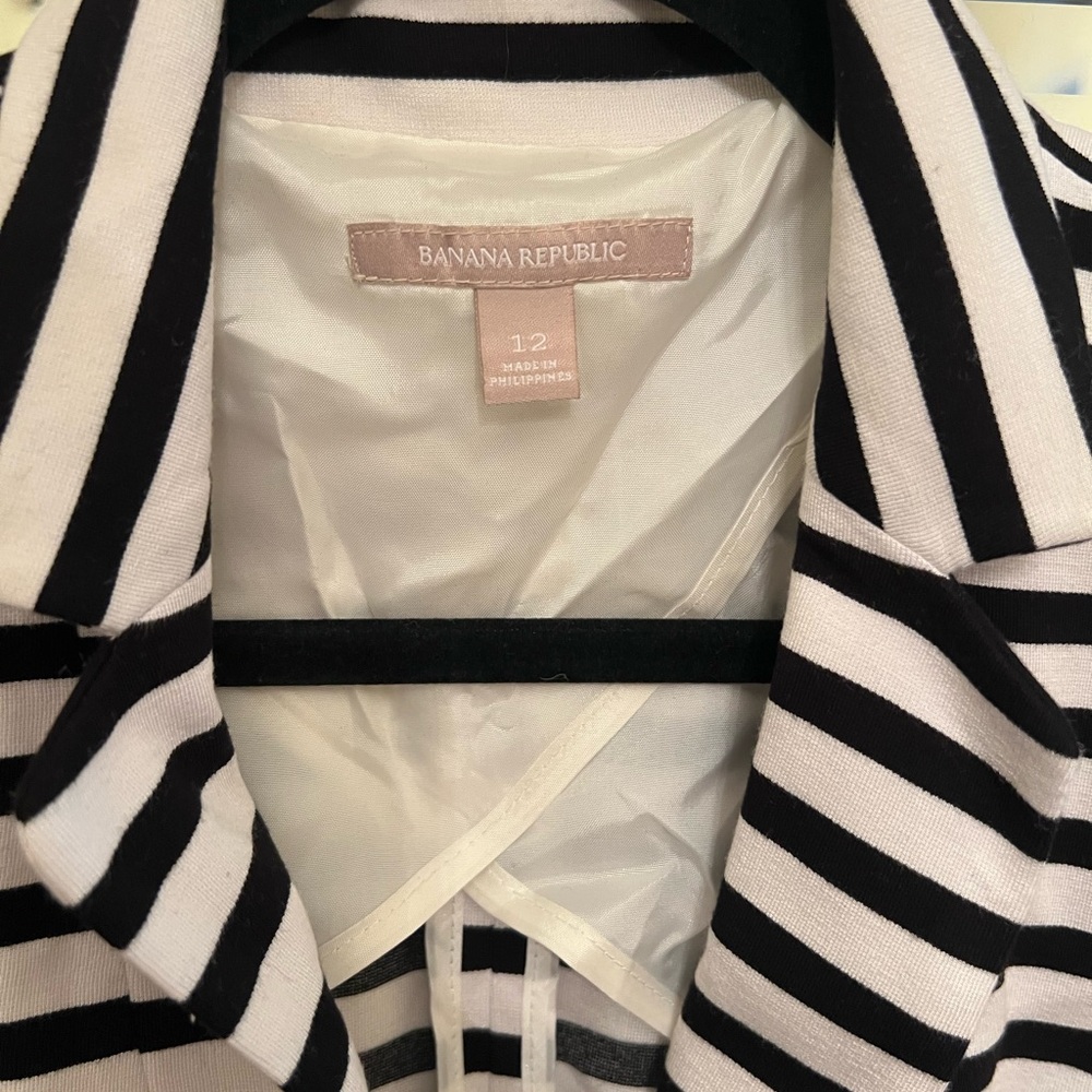 Banana Republic Monochrome Striped Jacket